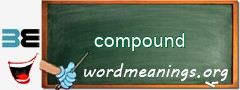 WordMeaning blackboard for compound